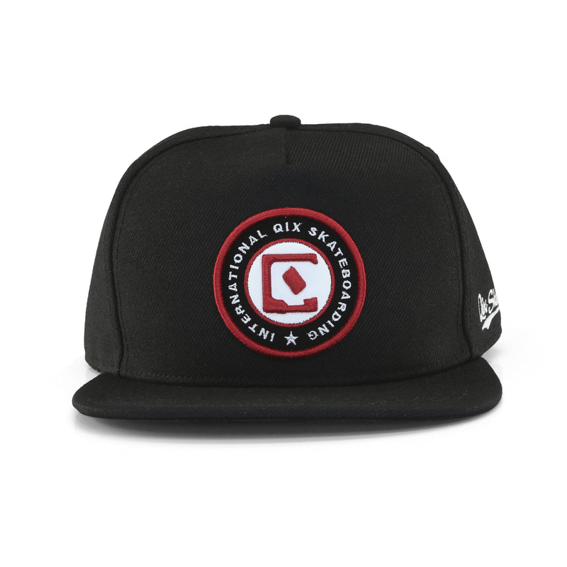 Boné Aba Reta QIX Internacional Skateboarding Preto