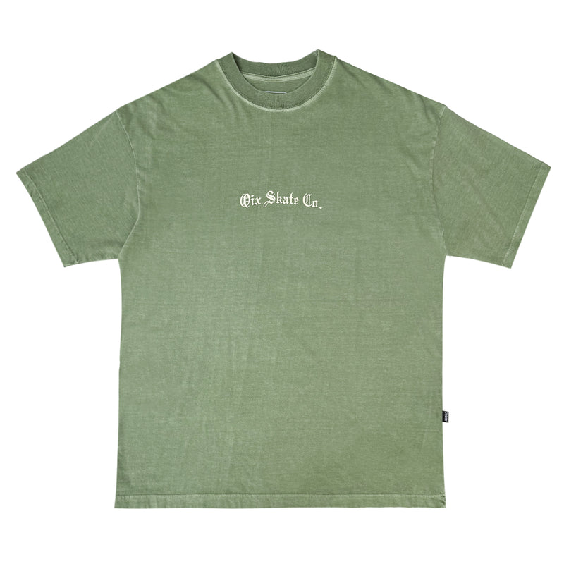 CAMISETA QIX OVERSIZED SÃO JORGE OLIVA ESTONADO