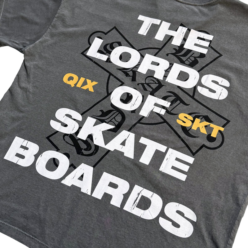 CAMISETA QIX BOX THE LORDS PRETO ESTONADO