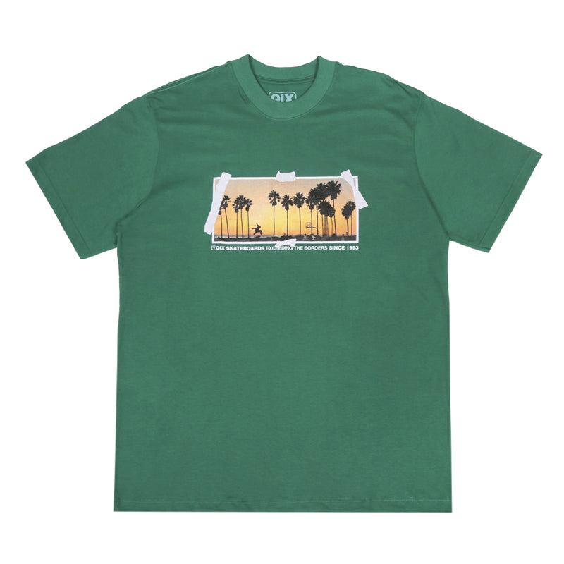CAMISETA QIX STREET SKATE BEACH VERDE