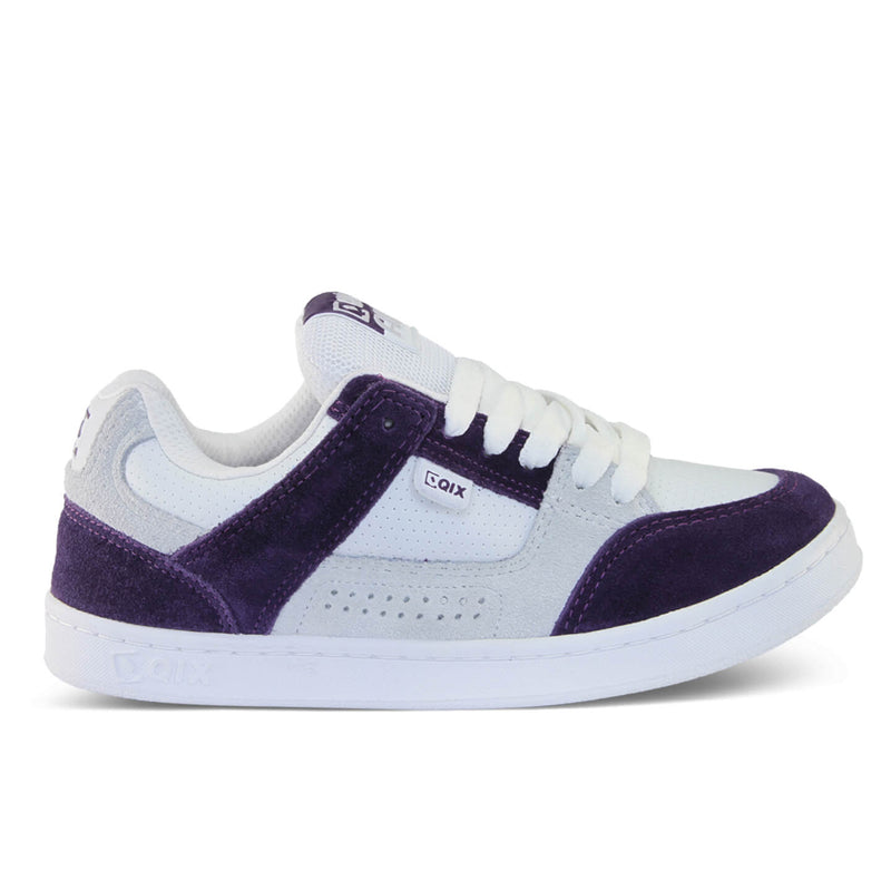 Tênis Qix AM Skate confort Branco e Uva
