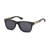 Óculos de sol unissex QIX SKATE maple marrom e preto
