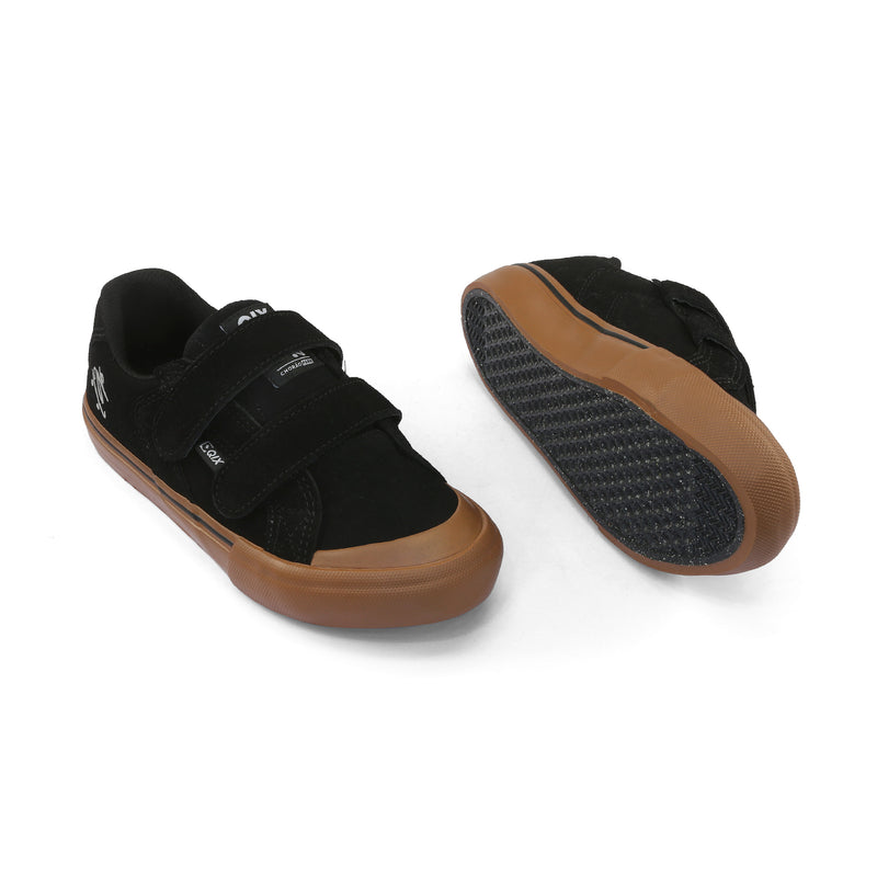 Tênis QIX Infantil Chorão Park Velcro Preto Gum