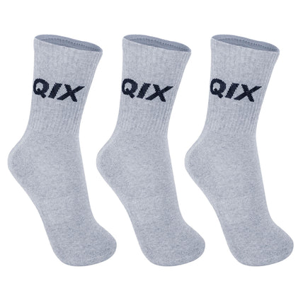 Meia Cano Alto QIX Internacional - 3 Pares