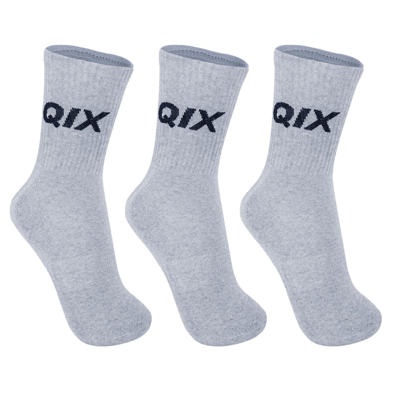 Meia Cano Alto QIX Internacional - 3 Pares