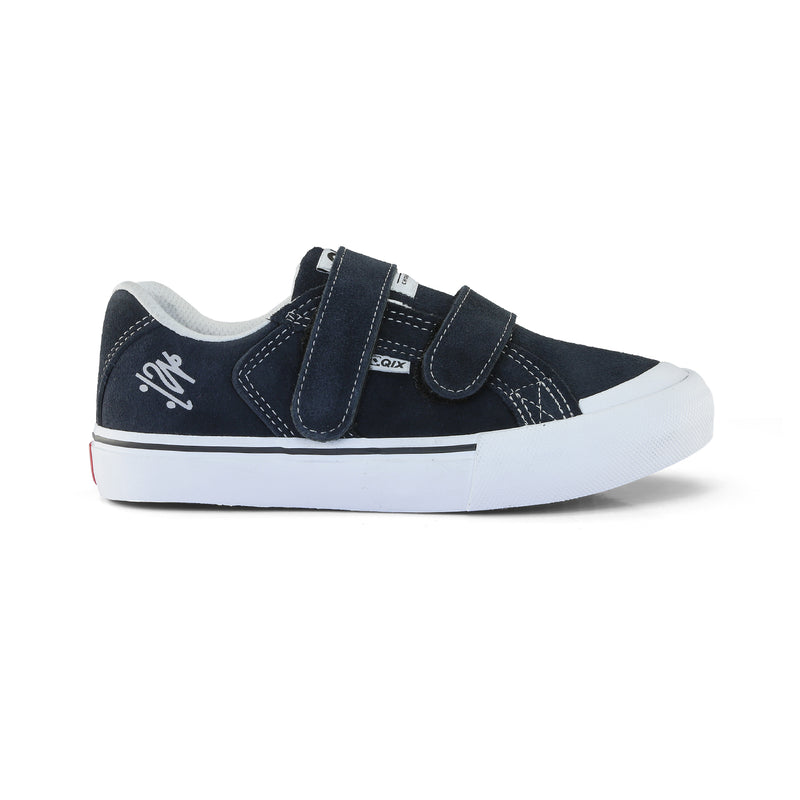 Tênis QIX Infantil Chorão Park Velcro Marinho e Branco
