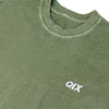CAMISETA QIX STREET MINIMAL LOGO OLIVA ESTONADO