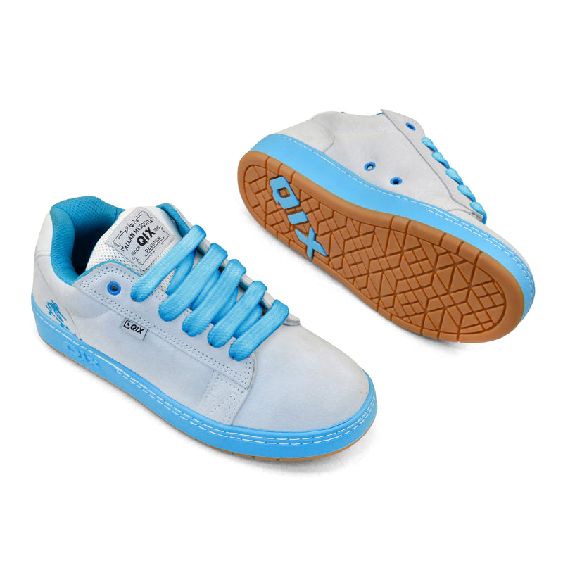 Tênis QIX Chorão Pro Model Allan Mesquita Branco e Azul