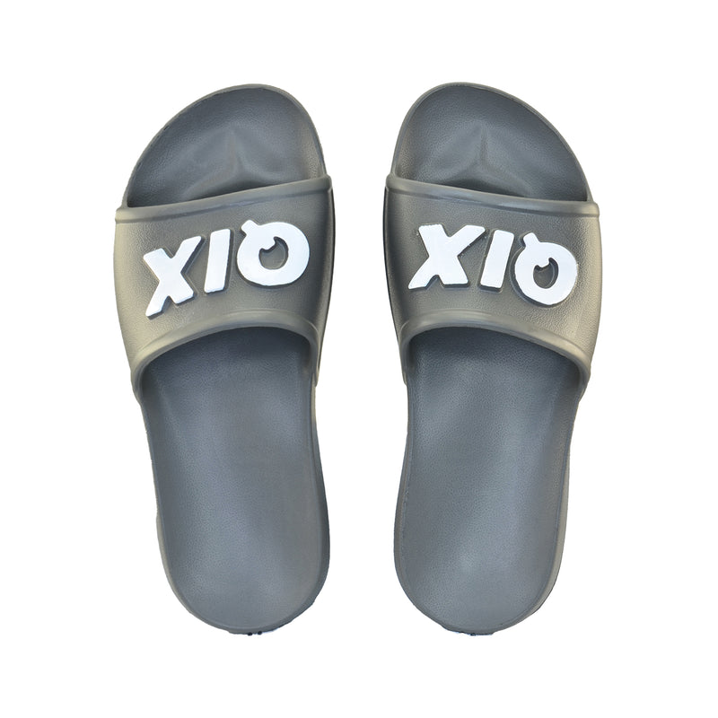 Chinelo QIX Nuvem Slide Full Cinza e Branco