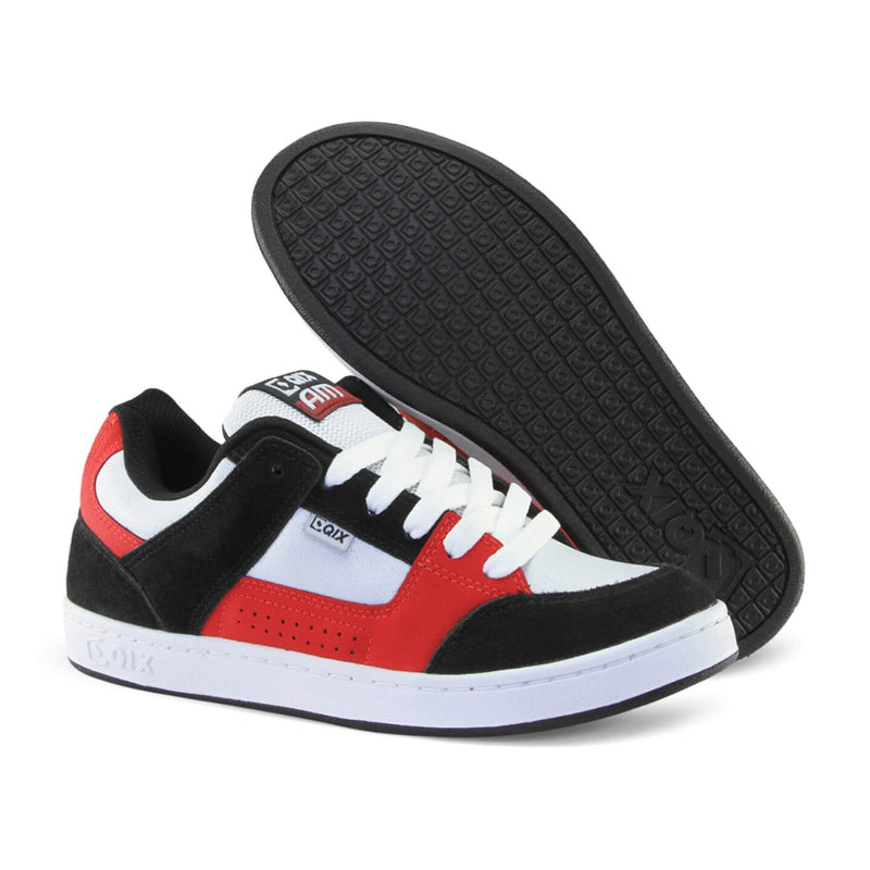 Tênis Qix AM - Skate confort Preto e Vermelho