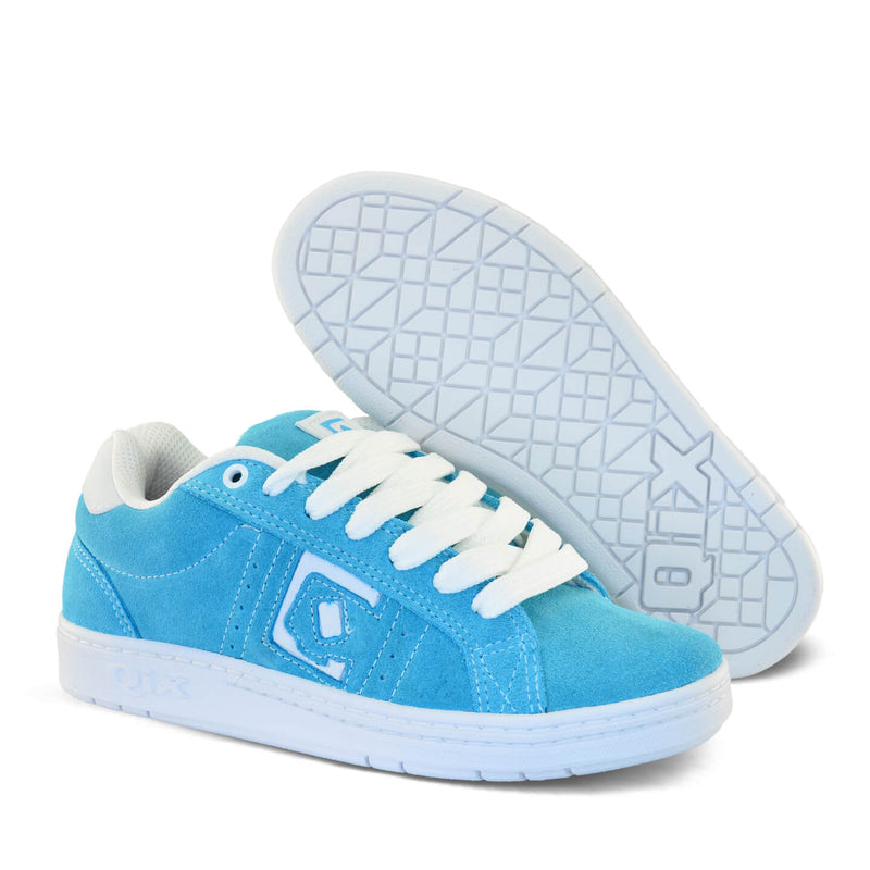 Tênis Qix Skate Combat Suede Azul e Branco -