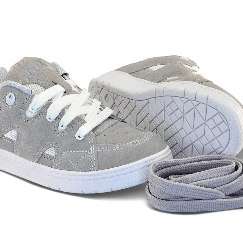 Tênis QIX Plaza 2 Cinza e Branco