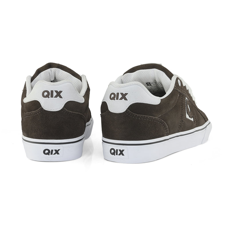 Tênis QIX Combat Suede Vulk Café e Branco