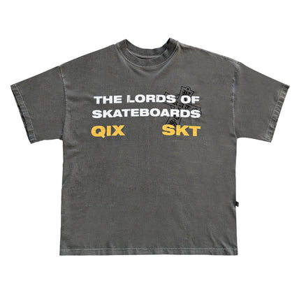 CAMISETA QIX BOX THE LORDS PRETO ESTONADO