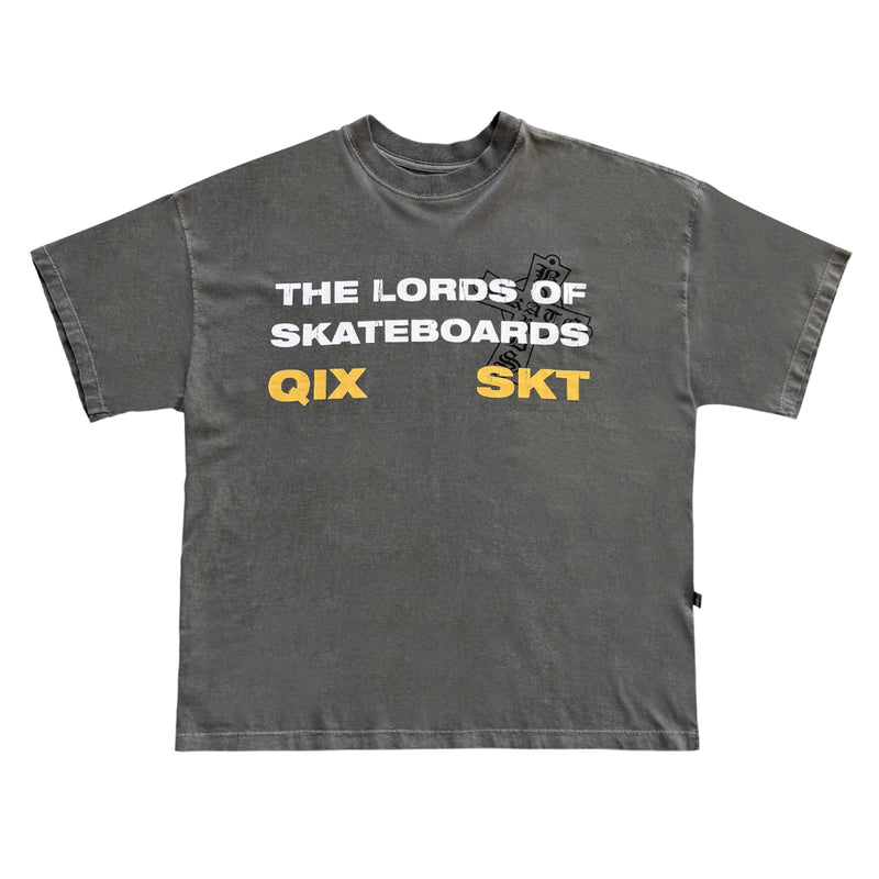 CAMISETA QIX BOX THE LORDS PRETO ESTONADO