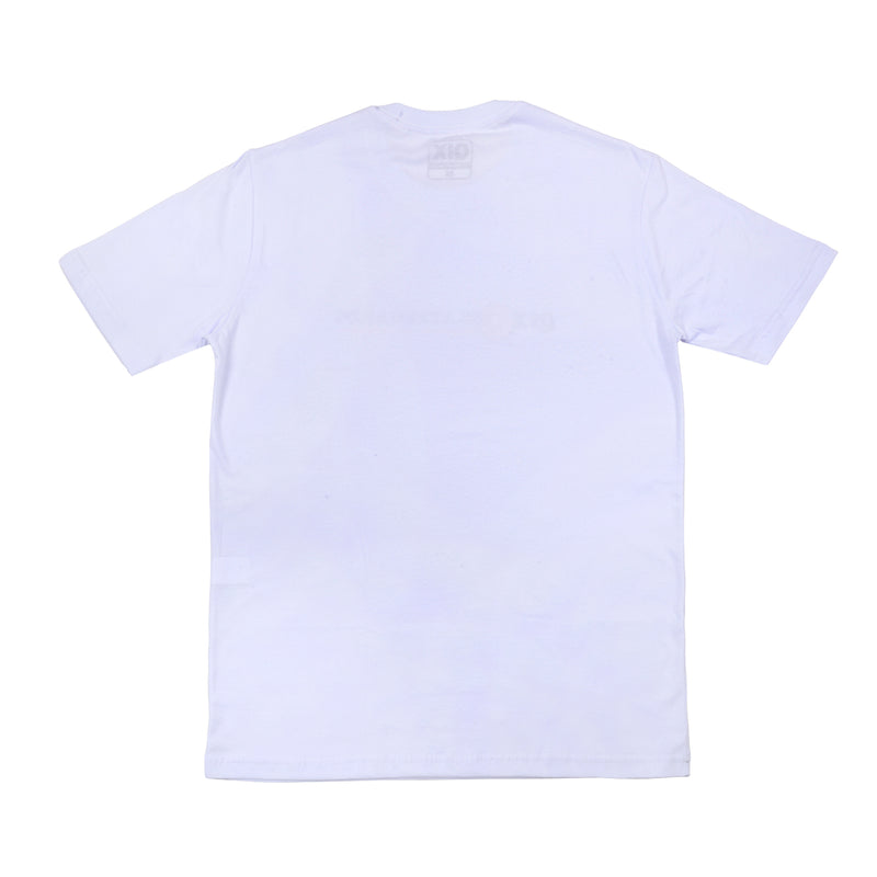 CAMISETA QIX SKATEBOARDS EXCEEDING THE BORDERS CLASSIC BRANCA