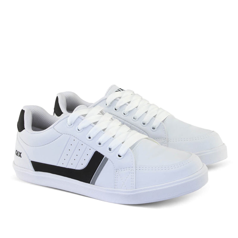 Tênis Qix Laguna Branco, Preto e Cinza