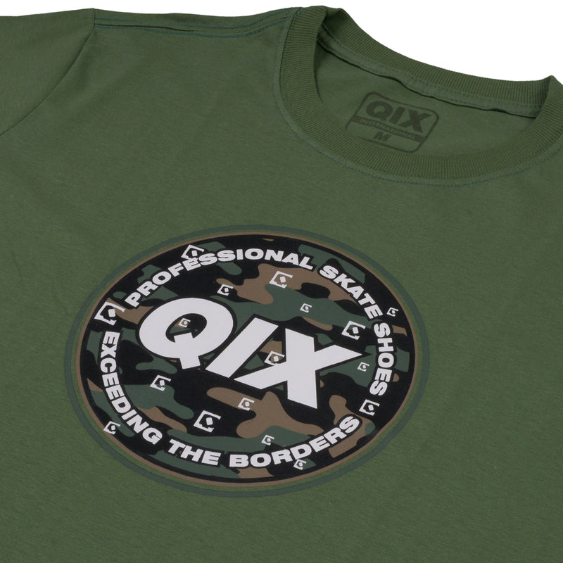 CAMISETA QIX INTERNATIONAL CAMOUFLAGED CIRCLE MUSGO