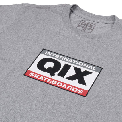CAMISETA QIX INTERNATIONAL SKATEBOARDS SQUARE MESCLA