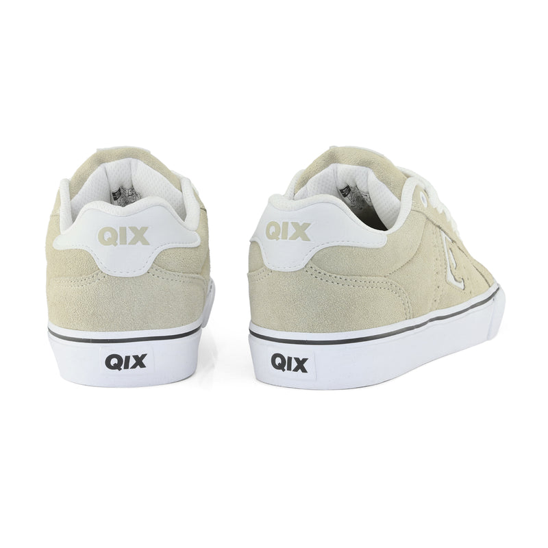 Tênis QIX Combat Suede Vulk Bege e Branco