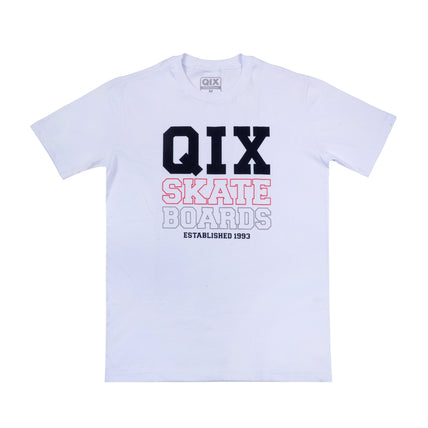 CAMISETA QIX BOARDS SKATE BRANCA