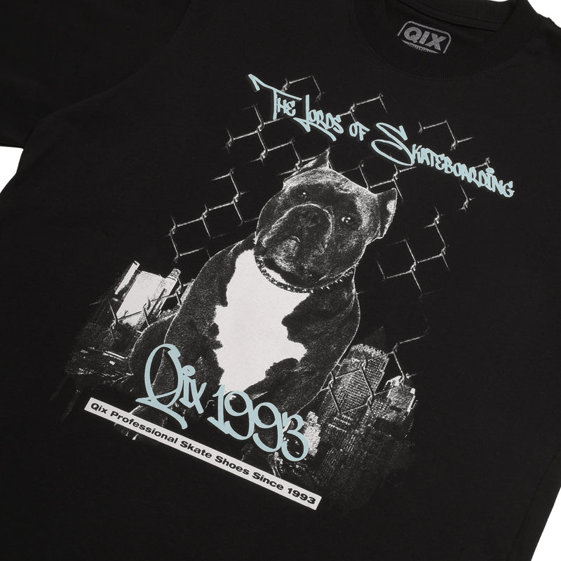 CAMISETA QIX STREET SKATE DOG PRETA
