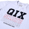 CAMISETA QIX BOARDS SKATE BRANCA