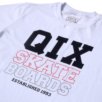CAMISETA QIX BOARDS SKATE BRANCA
