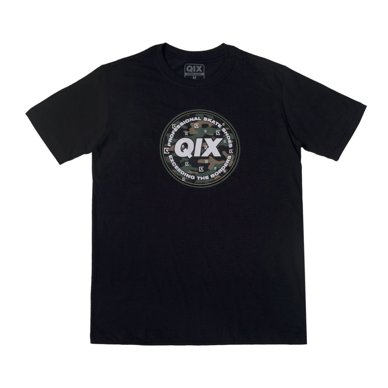 CAMISETA QIX INTERNATIONAL CAMOUFLAGED CIRCLE PRETA
