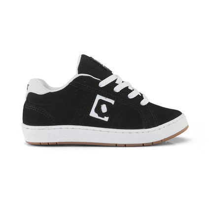 Tênis Infantil Qix Combat Suede Preto e Branco