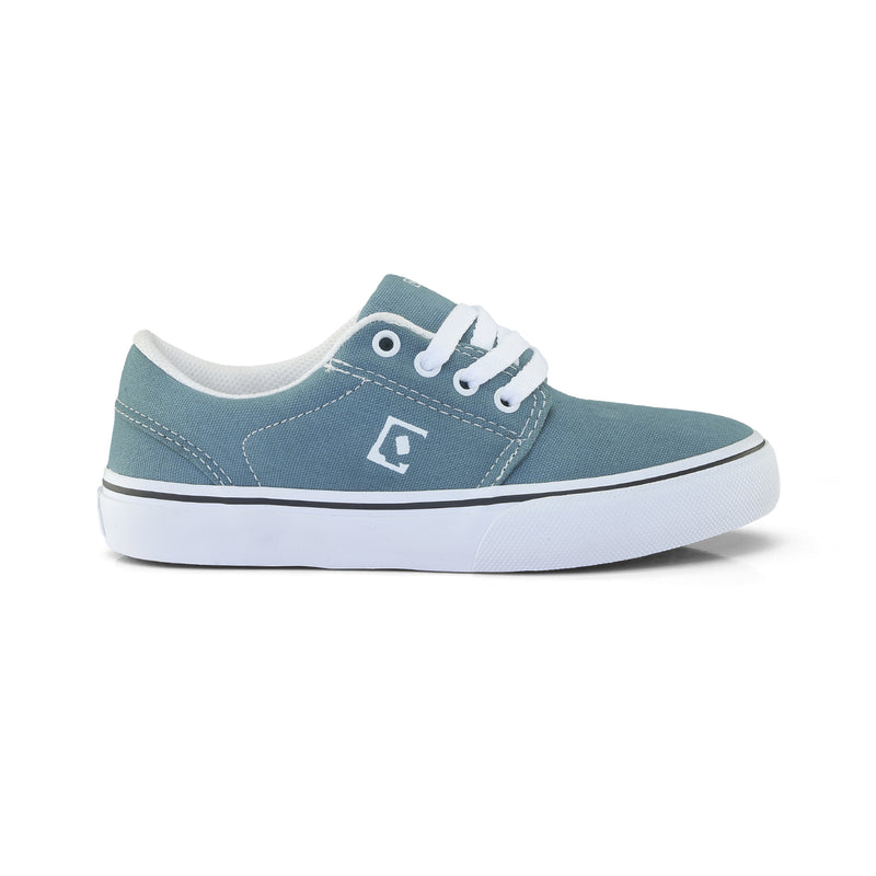 Tênis Infantil Qix Combat 3 Azul Lavado e Branco