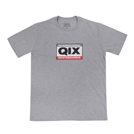 CAMISETA QIX INTERNATIONAL SKATEBOARDS SQUARE MESCLA