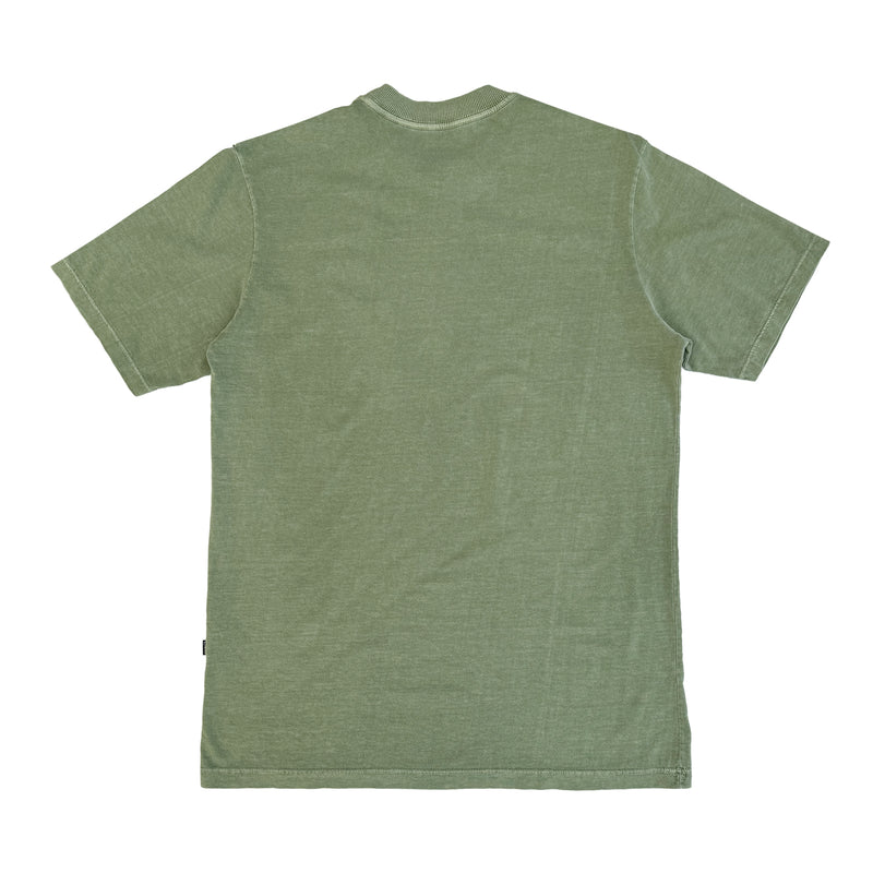 CAMISETA QIX STREET MINIMAL LOGO OLIVA ESTONADO