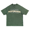 CAMISETA QIX OVERSIZED SKATEBOARDS VERDE ESTONADO