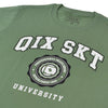 CAMISETA QIX PROFESSIONAL SKATE UNIVERSITY VERDE
