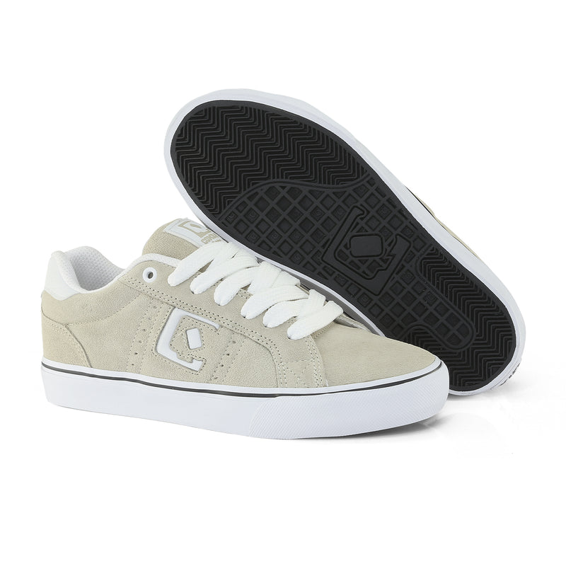 Tênis QIX Combat Suede Vulk Bege e Branco