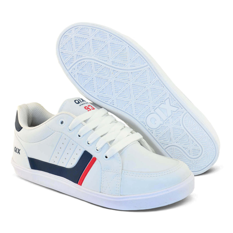 Tênis Qix Laguna Branco, Marinho e Vermelho