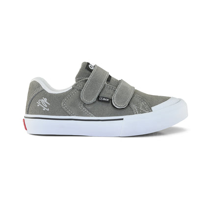 Tênis QIX Infantil Chorão Park Velcro Grafite e Branco