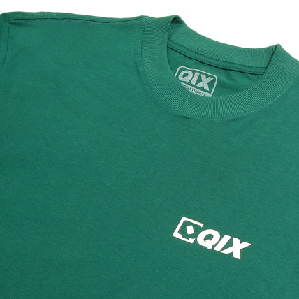 CAMISETA QIX STREET MINIMAL LOGO VERDE