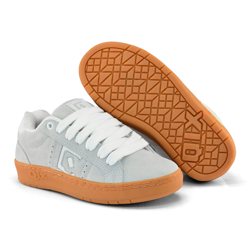 Tênis Qix Skate Combat Suede - Alvejado Natural