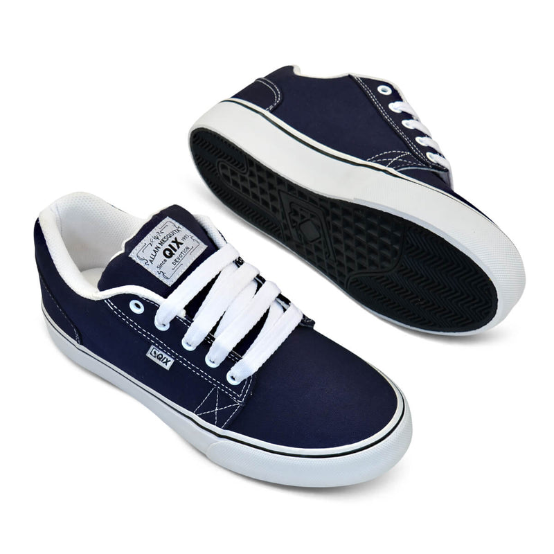 Tênis QIX Allan Mesquita Vulcan 07 - Marinho e Branco