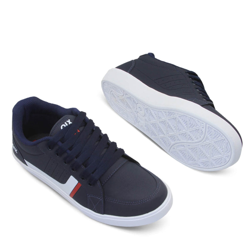 Tênis Qix Laguna Marinho, Branco e Vermelho