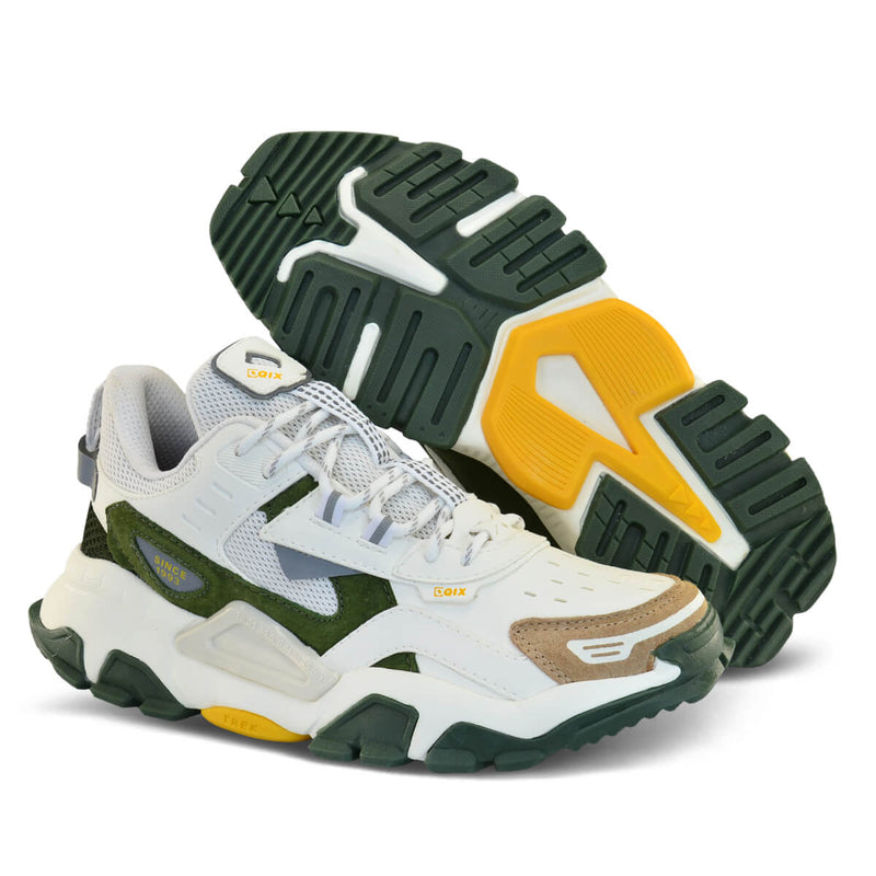 Tênis Qix Trek Urban Hiking Branco e Verde