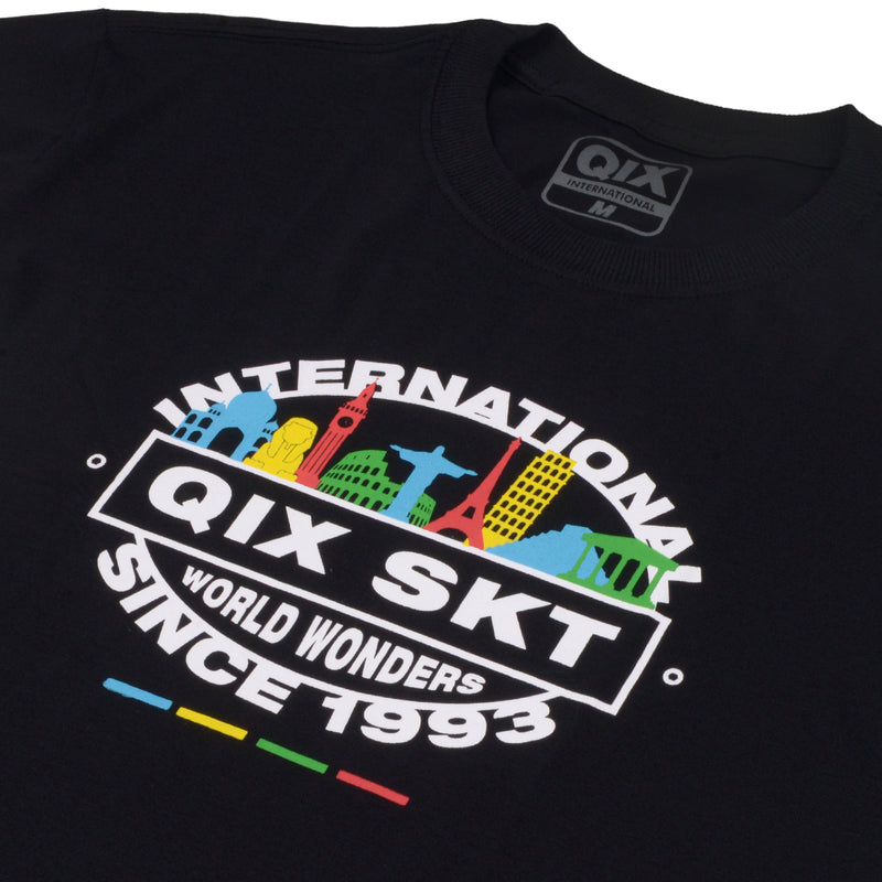 CAMISETA QIX INTERNATIONAL SKT RIO PRETA