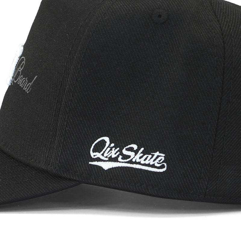 Boné QIX Snapback Skateboards Preto