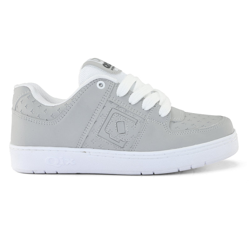 Tênis Qix 90's Slim Cinza e Branco