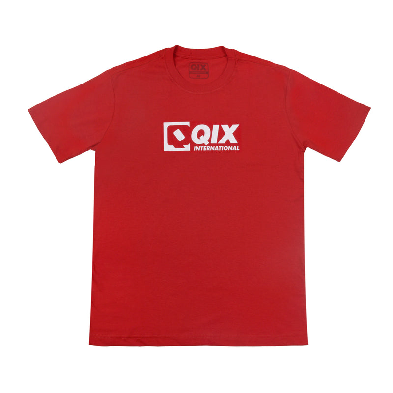 CAMISETA QIX INTERNATIONAL CASUAL T-SHIRT VERMELHA