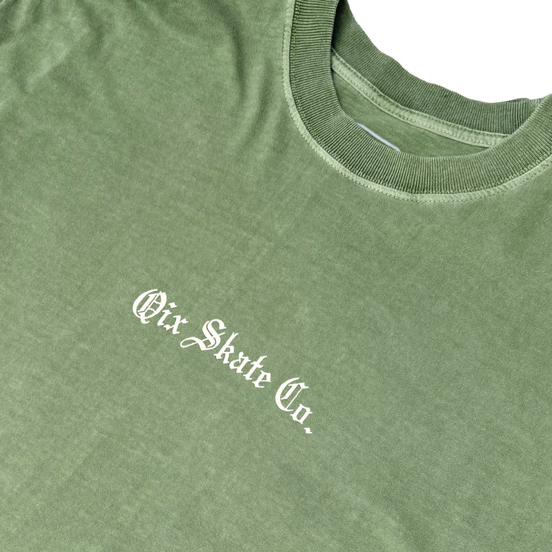 CAMISETA QIX OVERSIZED SÃO JORGE OLIVA ESTONADO