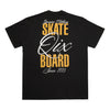 CAMISETA QIX STREET SKATE BOARD SINCE 1993 PRETA