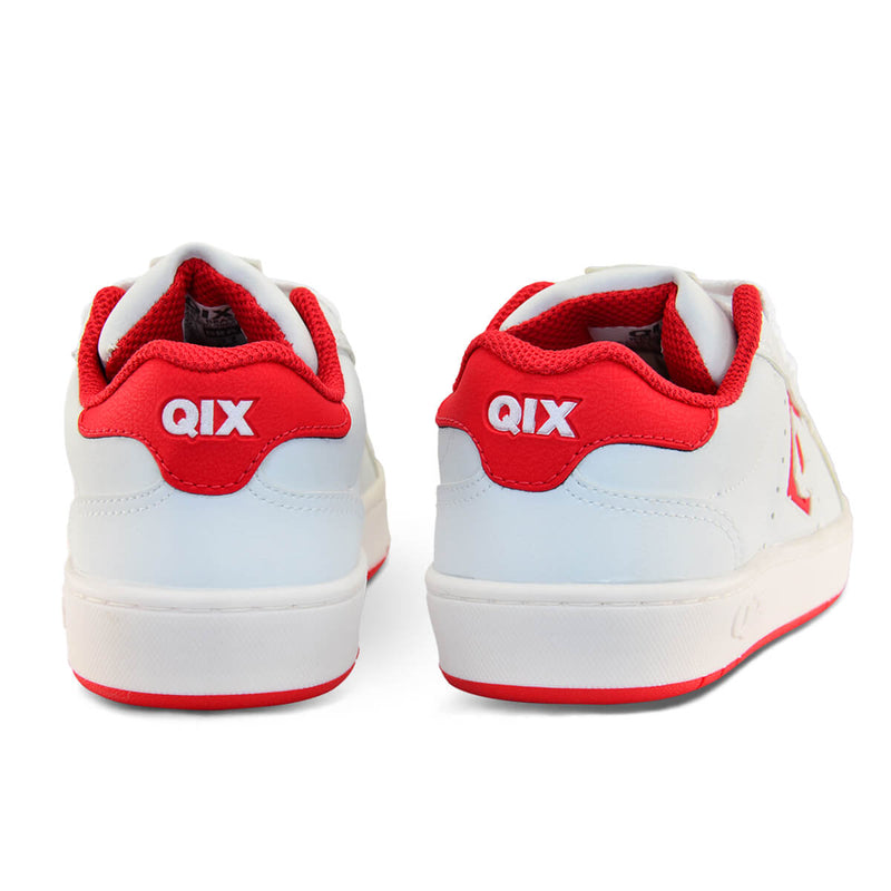 Tênis Infantil QIX Combat Retrô Branco e Vermelho